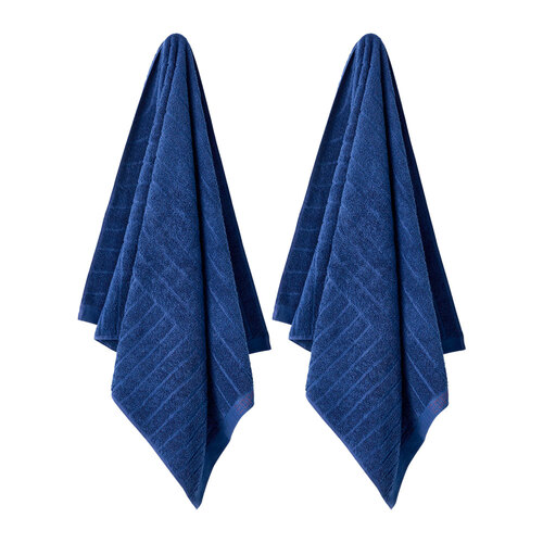 2PK ESPRIT Isle 600 GSM Soft Bathroom Hand Drying Towel Cobalt