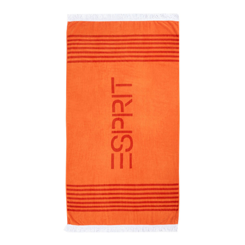 Esprit Cotton Beach Towel w/ Fringes 100x180cm - Panama Melon