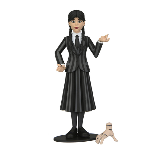 Neca 6'' Scale Wednesday Addams Nevermore Toony Terrors Action Figure 14+