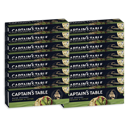 16pc Captain's Table Rmary & Thyme Serving Savoury Biscuits 125g