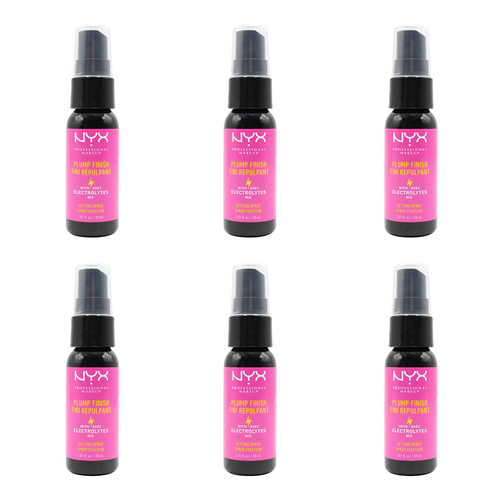 6PK NYX Plump Finish Setting Spray Women Cosmetic Mist 30ml