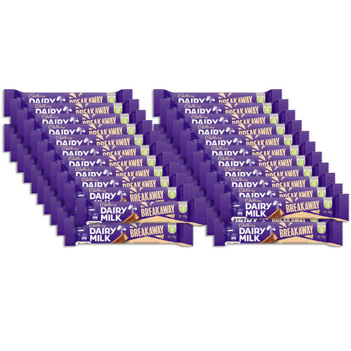 42pc Cadbury Dairy Milk Breakaway Bar 44g Chocolate Confectionery