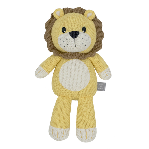 Living Textiles Baby/Newborn Knitted Toy Leo the Lion