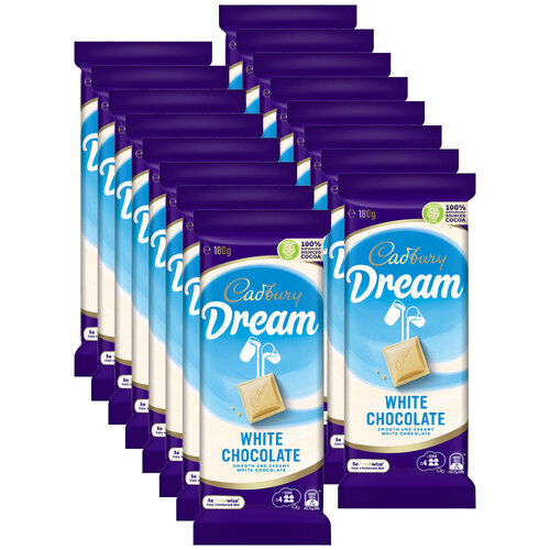 16pc Cadbury Dream 180g Blocks Chocolate Confectionery