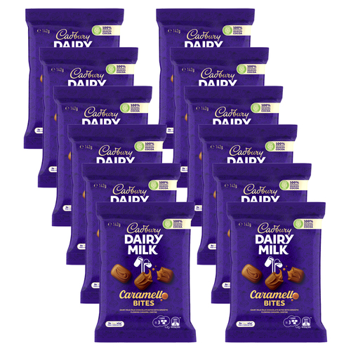 12pc Cadbury Dairy Milk Caramellow Bites 142g Chocolate Confectionery