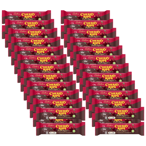 48pc Cadbury Cherry Ripe Double Dip 40g Chocolate Confectionery