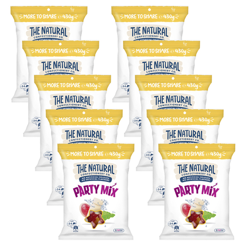 10pc The Natural Confectionery Co. Party Mix 430g