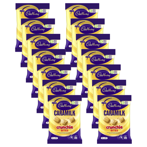 14pc Cadbury Caramilk Crunchie Bites 120g Chocolate Confectionery