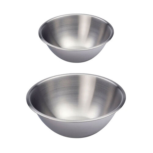 Eterna Satin Stainless Steel Mixing Bowl Set 29cm/4.7L And 32cm/5.6L