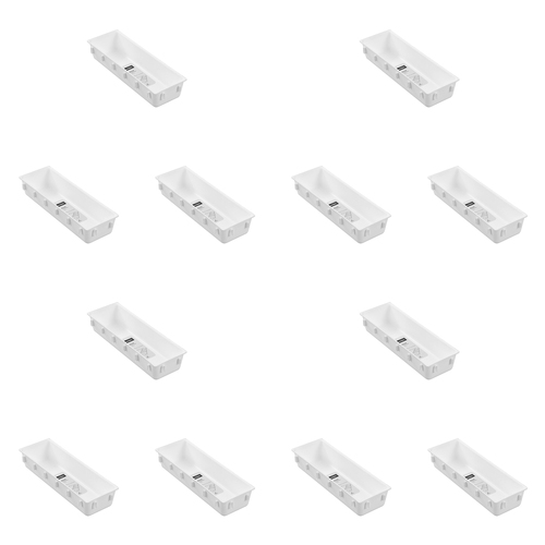 12PK Boxsweden Interlock Drawer Organiser Rectangle 26x8.5cm - Assorted