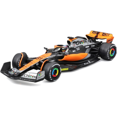 Bburago 2023 F-1 McLaren MCL60 No.81 Piastri WB Diecast Model 3y+