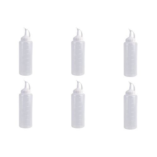 6PK Appetito Plastic Squeeze Bottle 350ml Home Kitchen Cooking