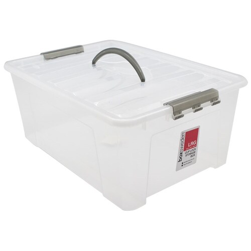 Boxsweden 20L/45.5cm Carry Box w/ Handle - Transparent