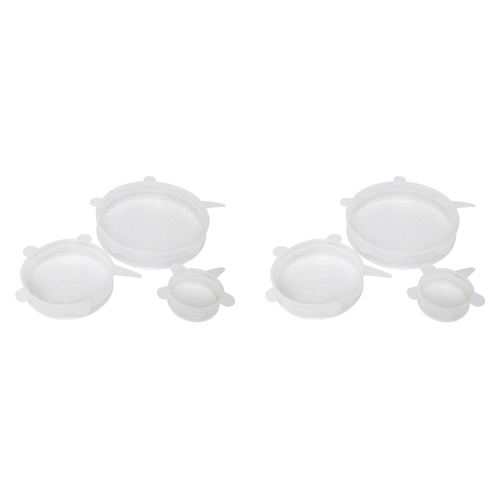 2 x 3pc Wiltshire Reusable Silicone Bowl Cover Seal Set