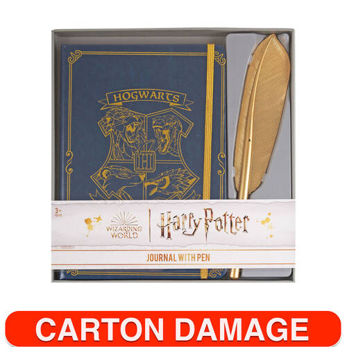 Harry Potter Wizarding World Journal w/ Feather Pen 3y+