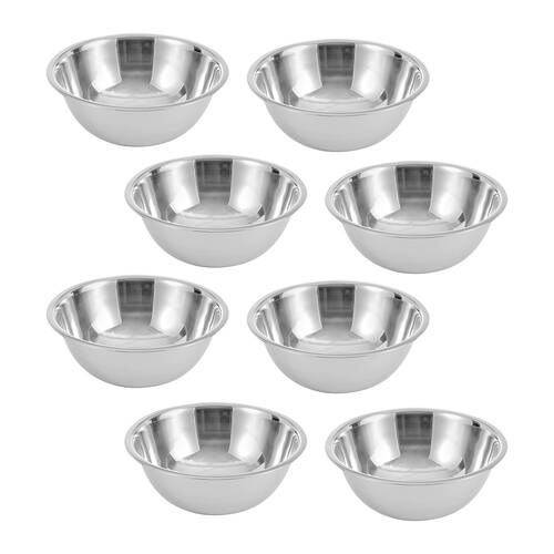 8PK Lemon & Lime High-Quality Durable Stainless Steel Sleek Mixing Bowl 28cm