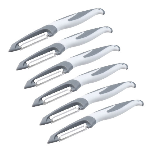 6PK Wiltshire Easy Grip Kitchen Utensil Vegetable/Food Peeler