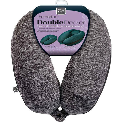 Go Travel Double Decker Neck Pillow - Black