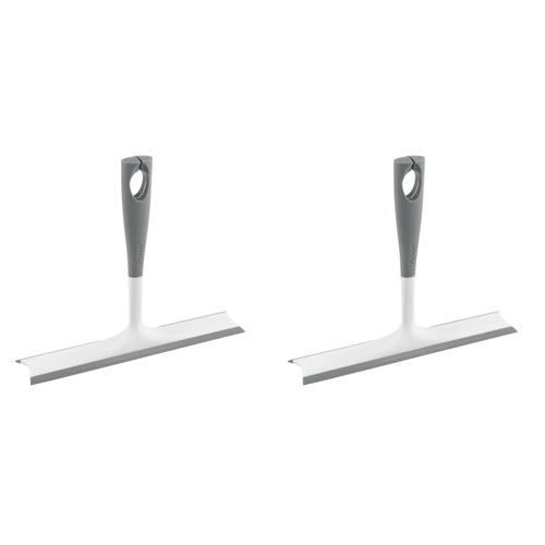 2PK Polder Dual-Action Squeegee Rubberized Handle - Grey