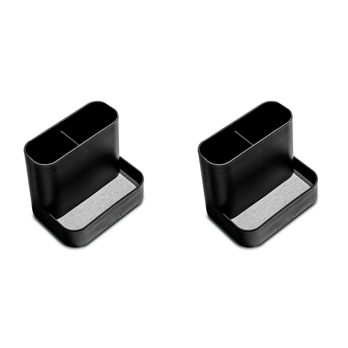 2PK Madesmart Drying Stone Small Sink Station Rectangle 11x10cm Black