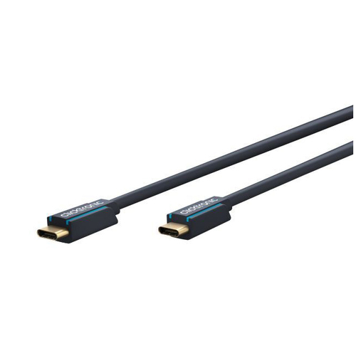 Clicktronic 1m Male USB C 3.1 Cable Connector - Black