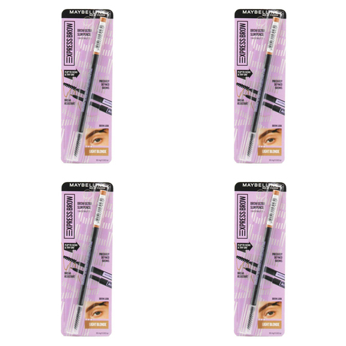 4PK Maybelline Express Brow Pencil Women Makeup Light Blonde 90mg