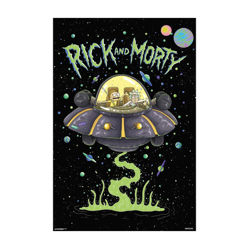 Impact Merch Cartoon Network Rick & Morty Ship Poster Regular Size 92x61cm