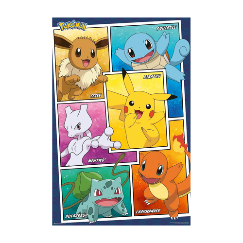 Impact Merch Pokemon Character Panels Regular Sized Poster 92x61cm