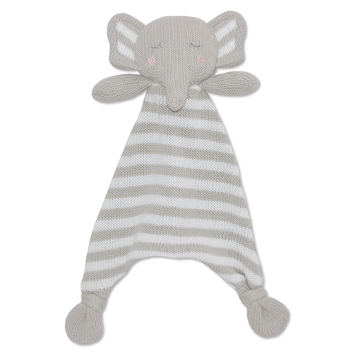 Living Textiles Eli the Elephant Security Blanket