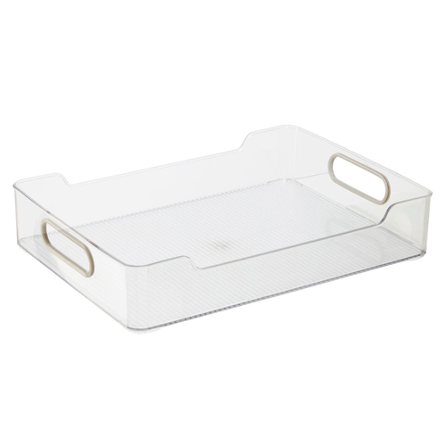 Oggi 36x25cm Cabinet Storage Bin w/ Soft Grip Handles - Clear