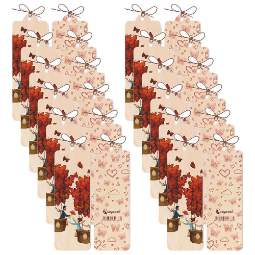 12PK Cozywood Wooden Bookmark 4.5x14cm - Thousands in the Sky