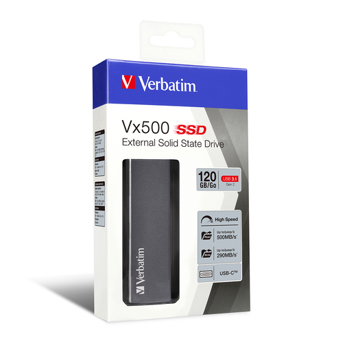 Verbatim Vx500 External SSD 120GB Solid State Drive