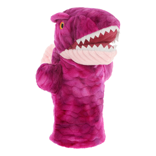 Keeleco Spinosaurus Puppet Soft Plush Kids Toy 27cm - Pink 3+