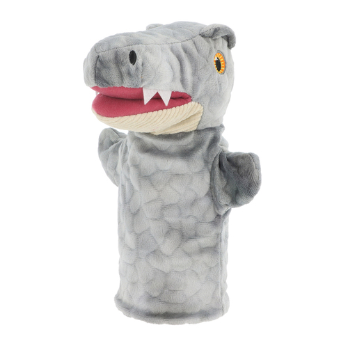 Keeleco Raptor Puppet Soft Plush Kids Toy 27cm - Grey 3+