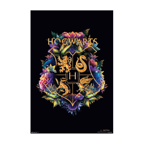 Impact Merch Harry Potter Floral Crest Regular Sized Poster 92x61cm