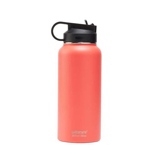 Wiltshire Insulated Reusable Stainless Steel Bottle Coral 900ml