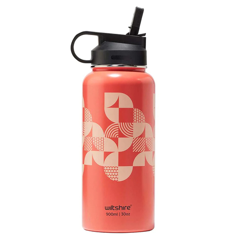 Wiltshire Stainless Steel Water Bottle Flamingo Pink 900ml