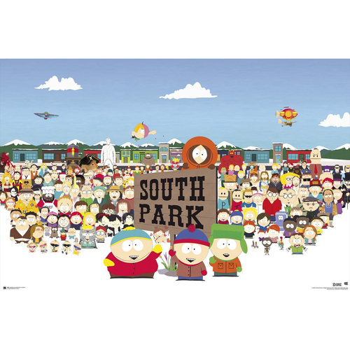 Impact Merch South Park Characters Regular Sized Poster 92x61cm