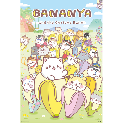 Impact Merch Bananya & The Curious Bunch Regular Sized Poster 92x61cm