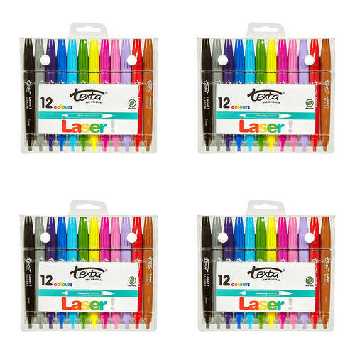 48pc Texta Laser Colouring Markers