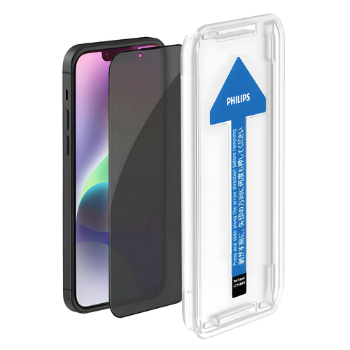 Philips Privacy Tempered Glass Screen Protector Anti-Peek For iPhone 14