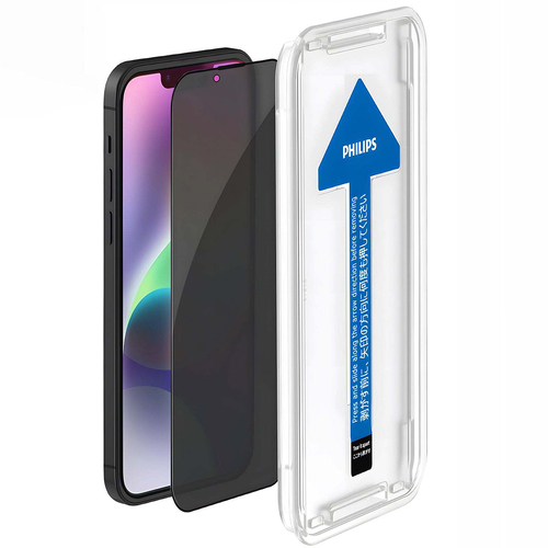 Philips Privacy Tempered Glass Screen Protector Anti-Peek For iPhone 14 Plus