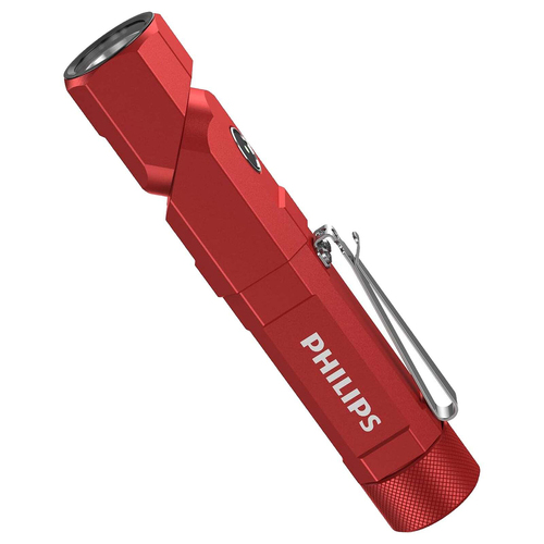 Philips SFL5806R Rechargable 1000LM 2200mAh Flashlight Red