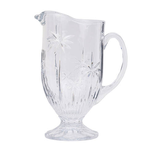 Annabel Trends Glass 1400ml Jug 41x31cm Palm Trees - Clear