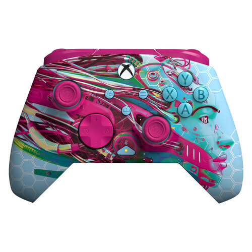 PDP Gaming Rematch Glow Advanced Xbox Wired Controller: Android Dreams