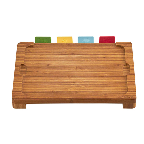 5pc Wiltshire Eco Bamboo Multi Chopping Preparation Boards Set