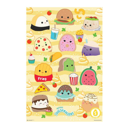 Original Squishmallows Food Squad Poster 91.5x61cm