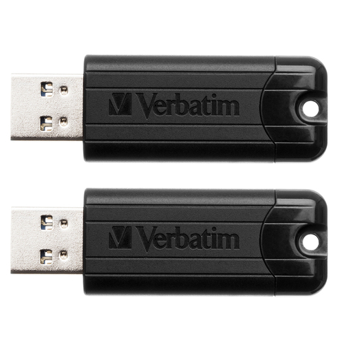 2x Verbatim Store'n'Go Pinstripe USB 3.0 Drive 16GB Black