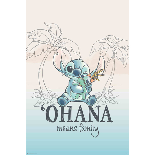 Impact Merch Disney Lilo & Stitch Ohana Regular Sized Poster 92x61cm