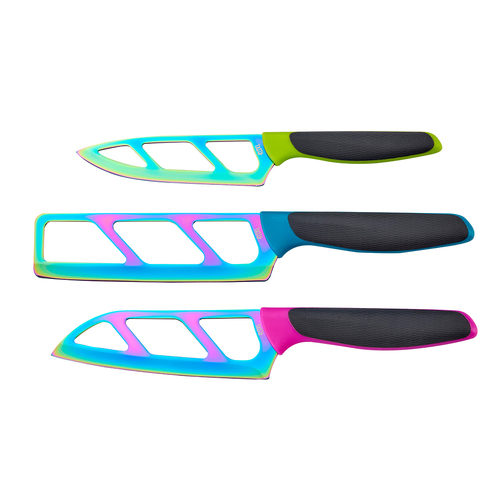 3pc Tasty Easy Breezy Titanium Knives w/ Open Blade Set